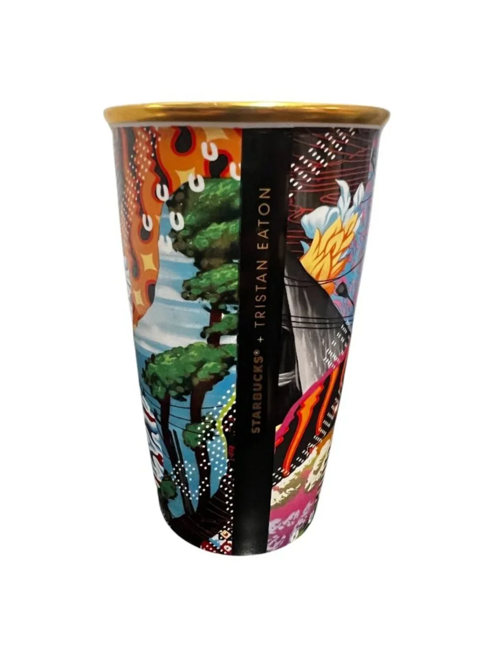 RARE!! Starbucks Tristan Eaton Limited Edition Sumatra Tiger Ceramic Mug 12 oz